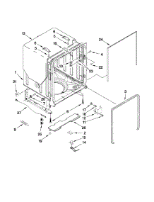 Tub And Frame Parts parts for Kenmore Dishwasher 665.13263K112 (66513263K112, 665 13263K112) from AppliancePartsPros.com
