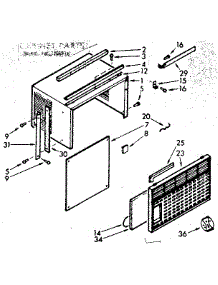 Cabinet Parts parts for Kenmore Heat Pump System 106.7780710 (1067780710, 106 7780710) from AppliancePartsPros.com