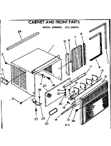 Cabinet & Front Parts parts for Kenmore Heat Pump System 253.66091 (25366091, 253 66091) from AppliancePartsPros.com