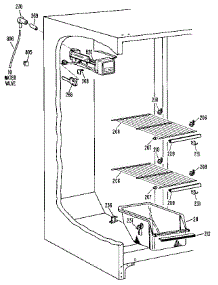 Freezer Section parts for Kenmore Refrigerator 363.9510611 (3639510611, 363 9510611) from AppliancePartsPros.com