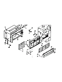Cabinet Parts parts for Kenmore Heat Pump System 106.69700 (10669700, 106 69700) from AppliancePartsPros.com