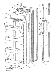 Fresh Food Door parts for Kenmore Refrigerator 363.8597780 (3638597780, 363 8597780) from AppliancePartsPros.com