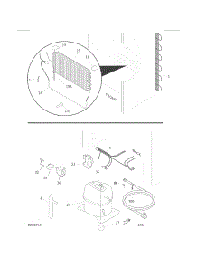 System parts for Kenmore Refrigerator 253.70722410 (25370722410, 253 70722410) from AppliancePartsPros.com