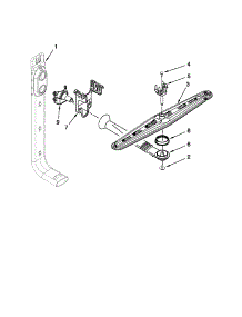 Upper Wash And Rinse Parts parts for Kenmore Dishwasher 665.17749K016 (66517749K016, 665 17749K016) from AppliancePartsPros.com