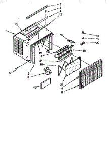 Cabinet parts for Kenmore Heat Pump System 106.8790519 (1068790519, 106 8790519) from AppliancePartsPros.com