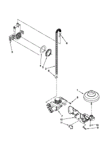 Fill, Drain And Overfill Parts parts for Kenmore Dishwasher 665.17749K016 (66517749K016, 665 17749K016) from AppliancePartsPros.com