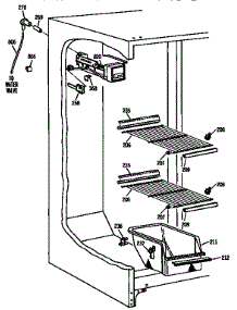 Freezer Section parts for Kenmore Refrigerator 363.9532711 (3639532711, 363 9532711) from AppliancePartsPros.com