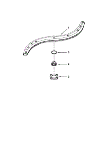 Lower Washarm Parts parts for Kenmore Dishwasher 665.15039K112 (66515039K112, 665 15039K112) from AppliancePartsPros.com