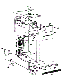 Freezer Section parts for Kenmore Refrigerator 363.9532711 (3639532711, 363 9532711) from AppliancePartsPros.com