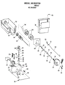 Ice Bucket parts for Kenmore Refrigerator 363.9532720 (3639532720, 363 9532720) from AppliancePartsPros.com