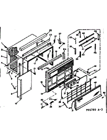Cabinet Parts parts for Kenmore Heat Pump System 106.66700 (10666700, 106 66700) from AppliancePartsPros.com