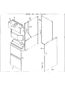 Furnace Casing parts for Kenmore Furnace 867.764550 (867764550, 867 764550) from AppliancePartsPros.com