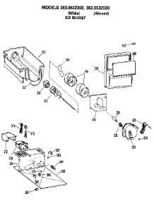 Ice Bucket parts for Kenmore Refrigerator 363.9532300 (3639532300, 363 9532300) from AppliancePartsPros.com