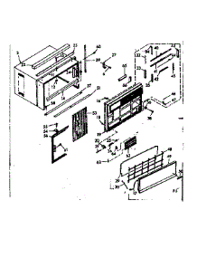Cabinet Parts parts for Kenmore Heat Pump System 106.68140 (10668140, 106 68140) from AppliancePartsPros.com