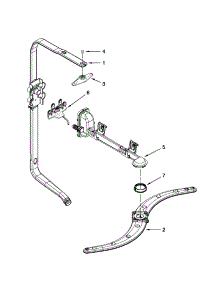 Upper Wash And Rinse Parts parts for Kenmore Dishwasher 665.15043K111 (66515043K111, 665 15043K111) from AppliancePartsPros.com