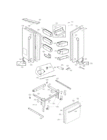 Door Parts parts for Kenmore Refrigerator 795.79983510 (79579983510, 795 79983510) from AppliancePartsPros.com
