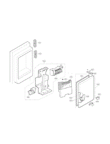 Ice Maker Part parts for Kenmore Refrigerator 795.79983510 (79579983510, 795 79983510) from AppliancePartsPros.com