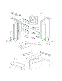 Door Parts parts for Kenmore Refrigerator 795.79993510 (79579993510, 795 79993510) from AppliancePartsPros.com