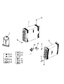 Unit Parts parts for Kenmore Heat Pump System 253.8755000 (2538755000, 253 8755000) from AppliancePartsPros.com