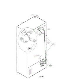 Valve And Water Parts parts for Kenmore Refrigerator 795.70322312 (79570322312, 795 70322312) from AppliancePartsPros.com