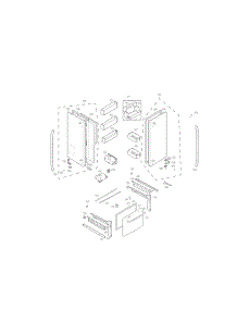 Door Parts parts for Kenmore Refrigerator 795.70323312 (79570323312, 795 70323312) from AppliancePartsPros.com