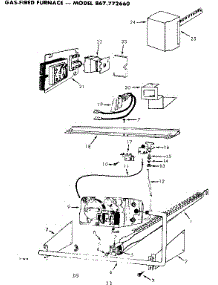 Gas Burners And Manifold parts for Kenmore Furnace 867.772660 (867772660, 867 772660) from AppliancePartsPros.com