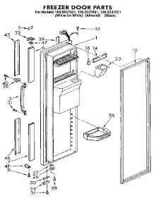 Freezer Door parts for Kenmore Refrigerator 106.9537681 (1069537681, 106 9537681) from AppliancePartsPros.com