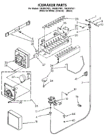 Icemaker parts for Kenmore Refrigerator 106.9537681 (1069537681, 106 9537681) from AppliancePartsPros.com