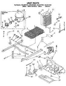Unit parts for Kenmore Refrigerator 106.9537650 (1069537650, 106 9537650) from AppliancePartsPros.com