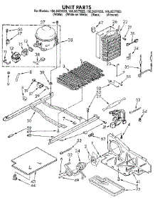 Unit parts for Kenmore Refrigerator 106.9537613 (1069537613, 106 9537613) from AppliancePartsPros.com