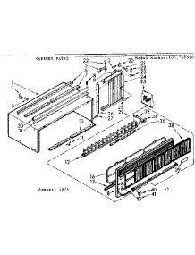 Cabinet Parts parts for Kenmore Heat Pump System 106.740590 (106740590, 106 740590) from AppliancePartsPros.com