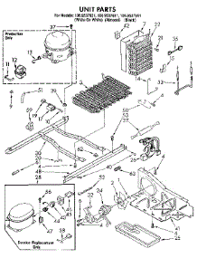 Unit parts for Kenmore Refrigerator 106.9537651 (1069537651, 106 9537651) from AppliancePartsPros.com