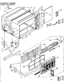 Cabinet Parts parts for Kenmore Heat Pump System 106.7762190 (1067762190, 106 7762190) from AppliancePartsPros.com