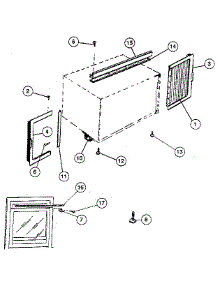 Window Mounting parts for Kenmore Heat Pump System 253.8710890 (2538710890, 253 8710890) from AppliancePartsPros.com