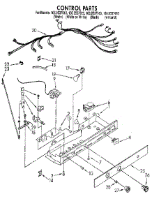 Control parts for Kenmore Refrigerator 106.9537623 (1069537623, 106 9537623) from AppliancePartsPros.com