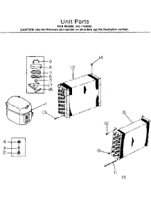 Unit Parts parts for Kenmore Heat Pump System 253.7795062 (2537795062, 253 7795062) from AppliancePartsPros.com