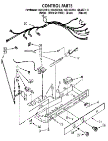 Control parts for Kenmore Refrigerator 106.9537620 (1069537620, 106 9537620) from AppliancePartsPros.com