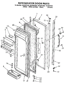 Refrigerator Door parts for Kenmore Refrigerator 106.9537612 (1069537612, 106 9537612) from AppliancePartsPros.com