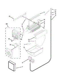 Icemaker Parts parts for Kenmore Refrigerator 596.79342510 (59679342510, 596 79342510) from AppliancePartsPros.com