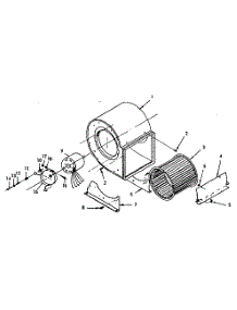 P.S.C. Blower Assembly parts for Kenmore Furnace 735.767502 (735767502, 735 767502) from AppliancePartsPros.com