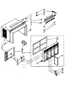 Cabinet Parts parts for Kenmore Heat Pump System 106.7760680 (1067760680, 106 7760680) from AppliancePartsPros.com