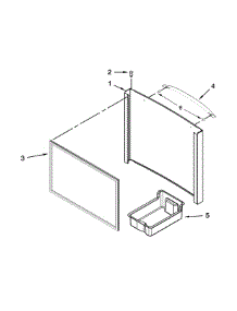Freezer Door Parts parts for Kenmore Refrigerator 106.73002510 (10673002510, 106 73002510) from AppliancePartsPros.com