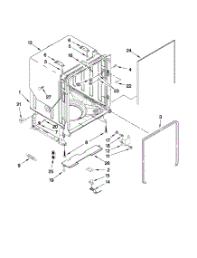 Tub And Frame Parts parts for Kenmore Dishwasher 665.13363K111 (66513363K111, 665 13363K111) from AppliancePartsPros.com