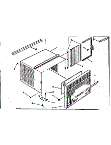 Cabinet And Front Parts parts for Kenmore Heat Pump System 253.64100 (25364100, 253 64100) from AppliancePartsPros.com