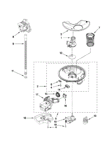 Pump And Motor Parts parts for Kenmore Dishwasher 665.13252K111 (66513252K111, 665 13252K111) from AppliancePartsPros.com