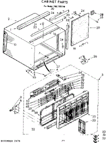 Cabinet Parts parts for Kenmore Heat Pump System 106.7790770 (1067790770, 106 7790770) from AppliancePartsPros.com