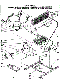 Unit Parts parts for Kenmore Refrigerator 106.8625560 (1068625560, 106 8625560) from AppliancePartsPros.com