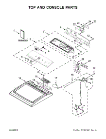 Top And Console Parts parts for Kenmore Dryer 110.60372710 (11060372710, 110 60372710) from AppliancePartsPros.com