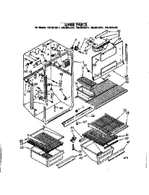 Liner Parts parts for Kenmore Refrigerator 106.8615211 (1068615211, 106 8615211) from AppliancePartsPros.com