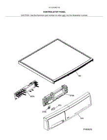 Controls / Top Panel parts for Kenmore Dryer 417.81942710 (41781942710, 417 81942710) from AppliancePartsPros.com